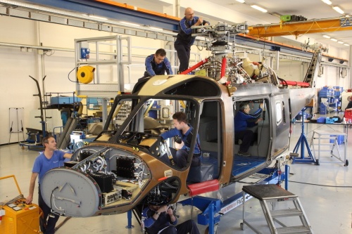СБОРКА ПЕРВОГО СЕРИЙНОГО ВЕРТОЛЕТА AW169