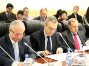Посол Словацкой Республики в РФ Йозеф Мигаш, военный атташе Франции генерал Гай Нюттенс, военный атташе США полковник Тафт Блакбурн Jozef MIGAS, Nuyttens Guy, Taft Blackburn Stalingrad Сталинград МГИМО MGIMO